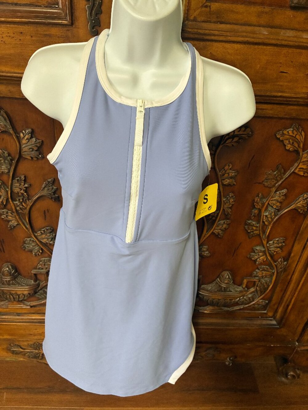 Sage Collective Sport Dress Women's Small Blue White Trim Tennis Pickleball NWT.